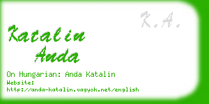 katalin anda business card